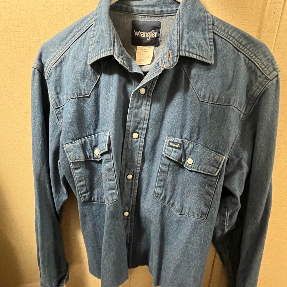 Wrangler Indigo Button-Up Shirt